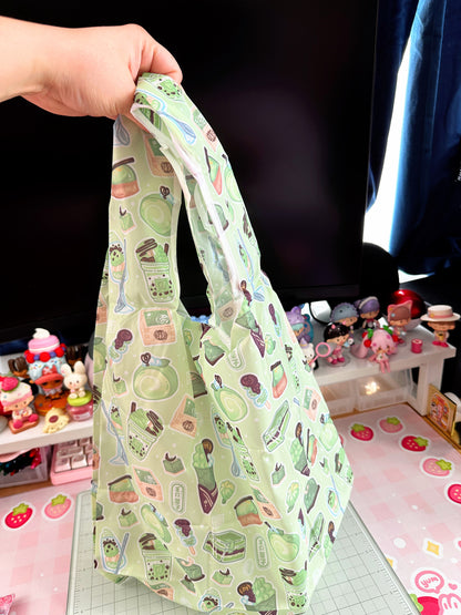 Matcha Mania - Foldable Shopping Bag