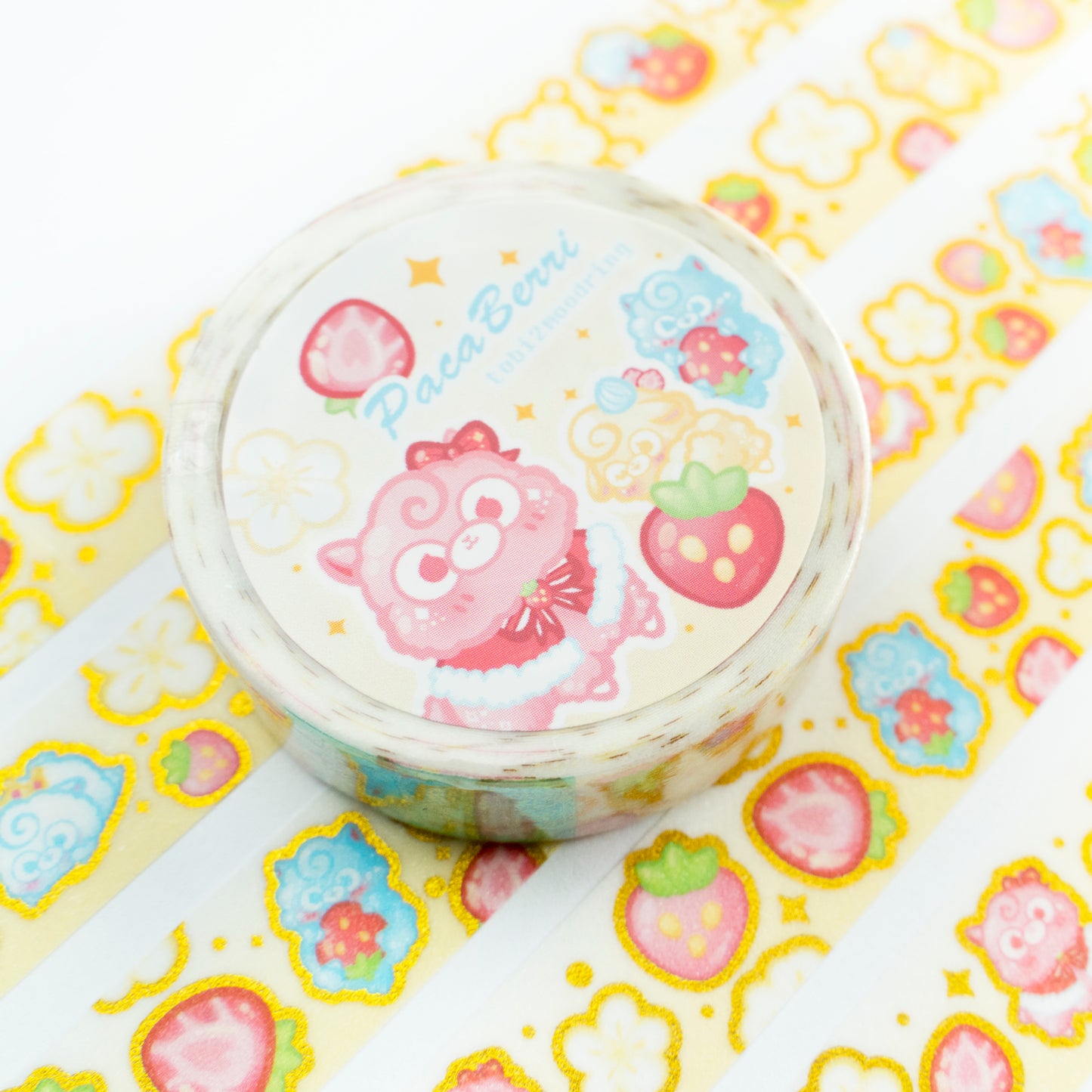 Paca Berri - Gold Foil + Glitter Washi Tape