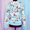 Okashi Light Blue - Zip up Hoodie
