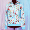 Okashi Light Blue - Zip up Hoodie