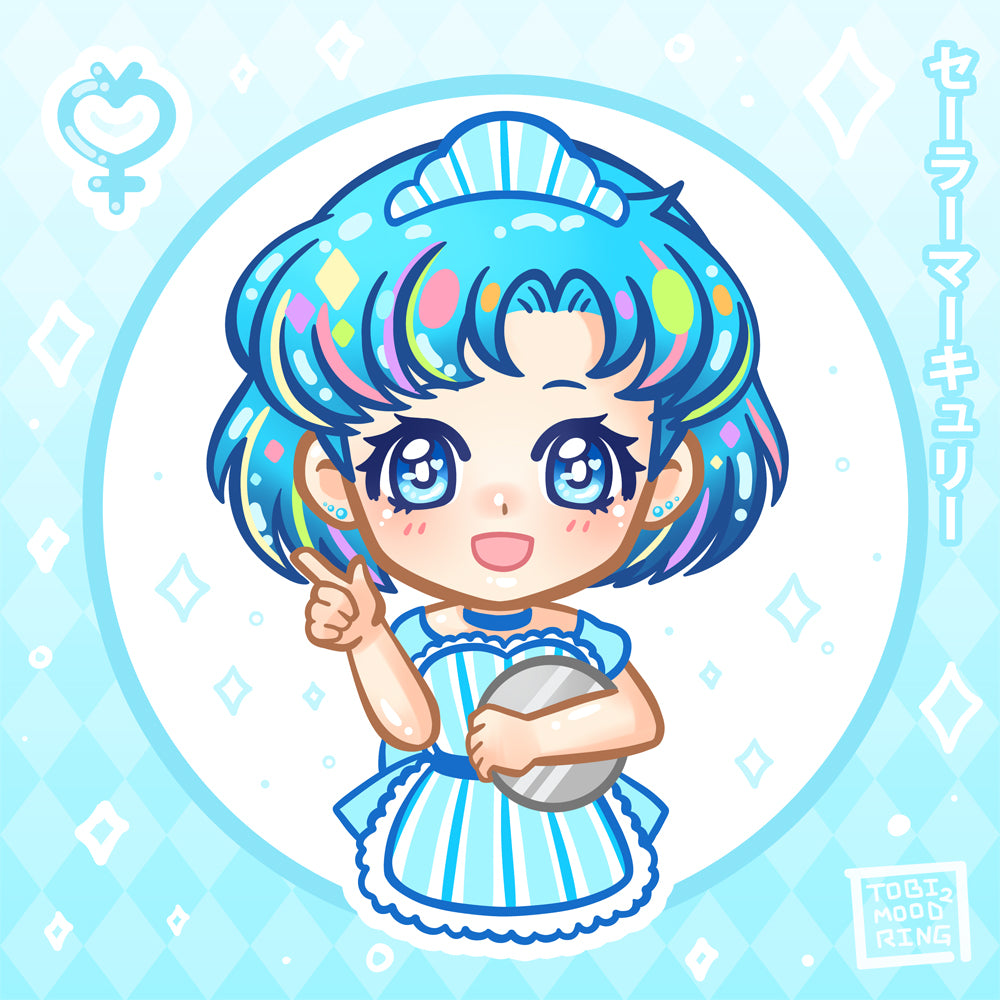 Sailor Mercury - 5x5 Mini Print