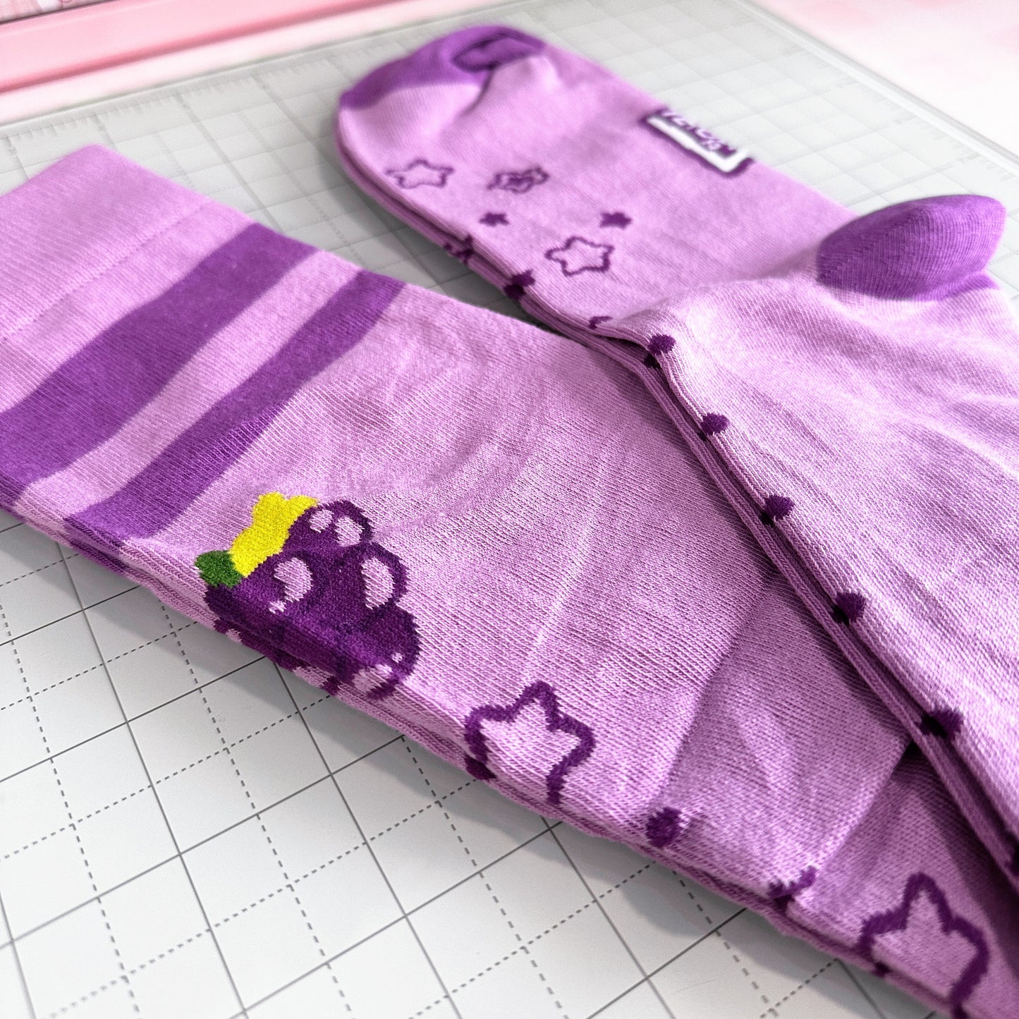 Boi Boi Grape - Thigh High Socks