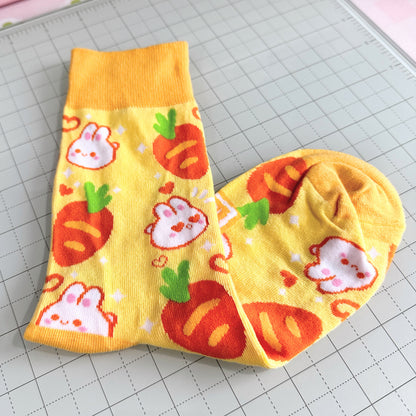 Springtime Carrots - Crew Socks