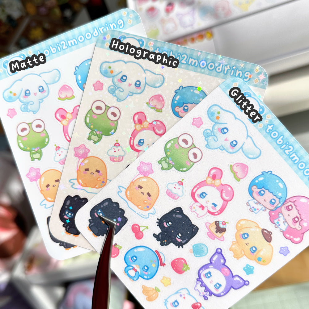 Kitty Emotes - Planner Sticker Sheet