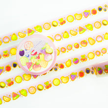  Fruit Lovers- Gold Foil + Glitter Washi Tape