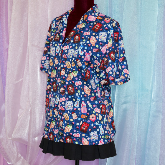 Okashi Shirt - NAVY BLUE
