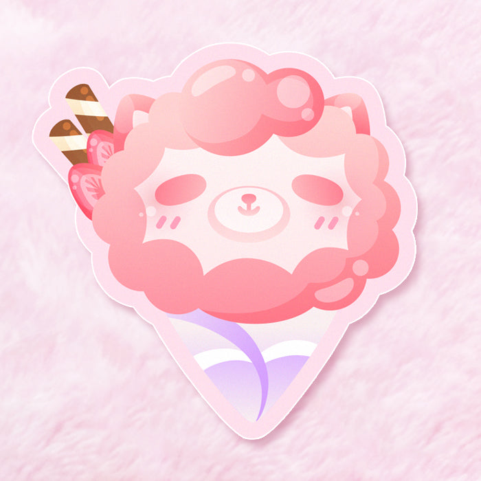 Alpaca Crepe Vinyl Sticker