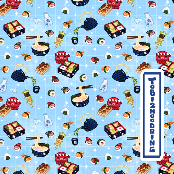 Japanese Foods Shirt - BLUE