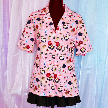 Japanese Foods Shirt - PINK