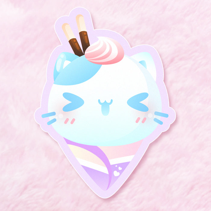 Neko Crepe Vinyl Sticker