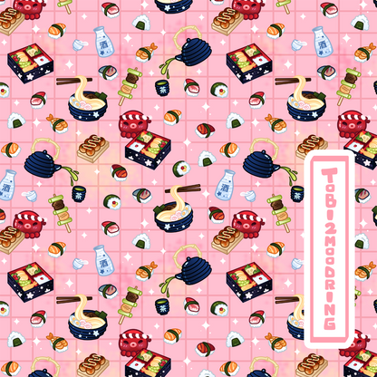 Japanese Foods Shirt - PINK
