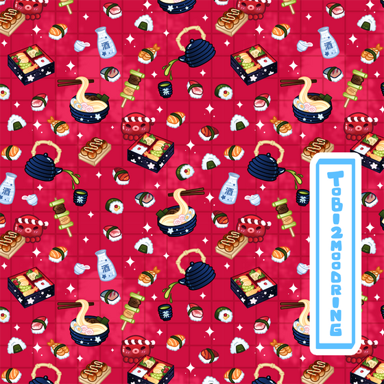 Japanese Foods Shirt - RED